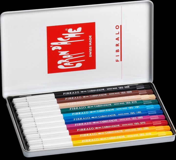 Produktbild Caran d'Ache Fibralo Metallschachtel (Mehrfarbig, 10 x)