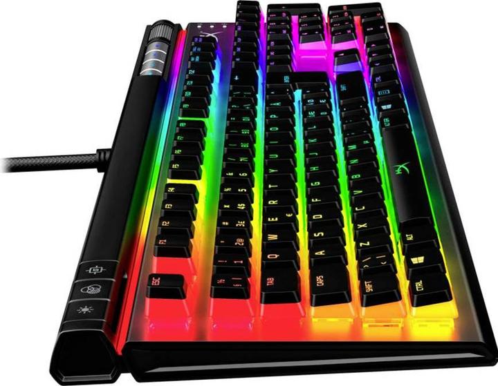 Actual product image HyperX Alloy Elite 2 Mechanical Gaming Keyboard Red Switches Linear QWERTY (DE Layout) - Black (DE, Cable)
