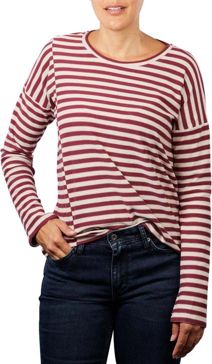 Immagine prodotto Armedangels Palinaa T-Shirt in maglia a strisce kitt-ruby rosso (XS)