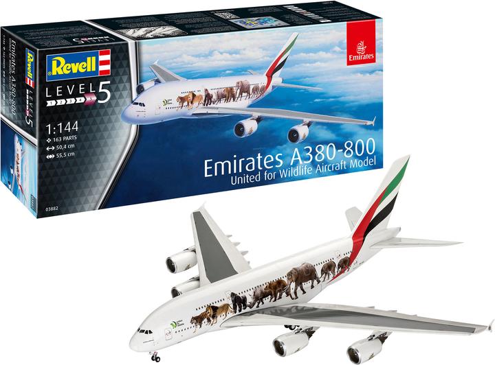 Produktbild Revell Airbus A380-800 Emirates Wild Life