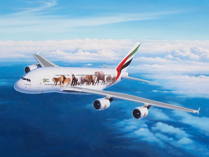 Produktbild Revell Airbus A380-800 Emirates Wild Life