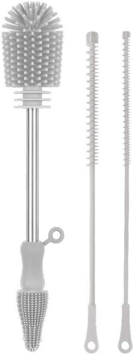 Haakaa Kit de brosses de nettoyage en silicone - Gris Suva