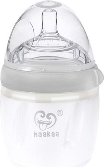 Productafbeelding Haakaa Generation 3 Babyfles 160ml - Grijs