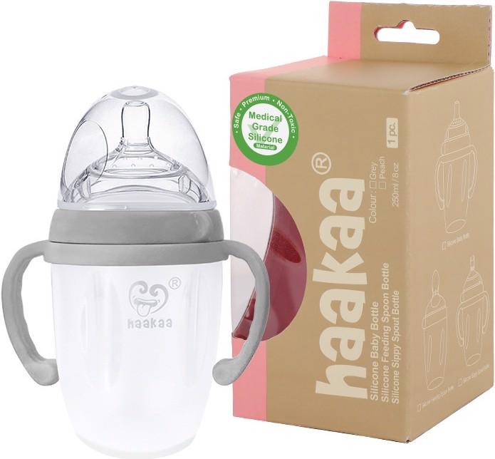 Image du produit Haakaa Génération 3 biberon 250ml - Gris