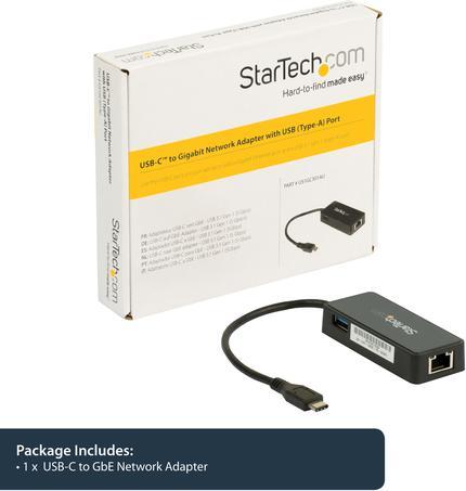 Produktbild StarTech USB-C To Gigabit Adapter (USB, RJ45 (1x))