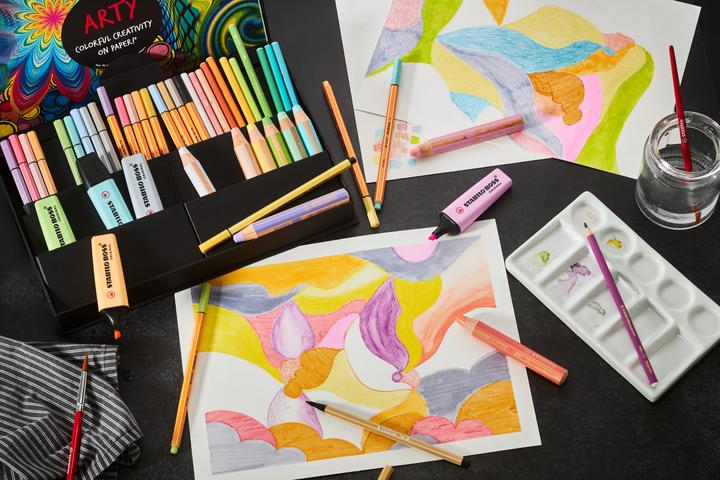 Image du produit STABILO Mixte pastel Arty (Multicolore, 50 x)