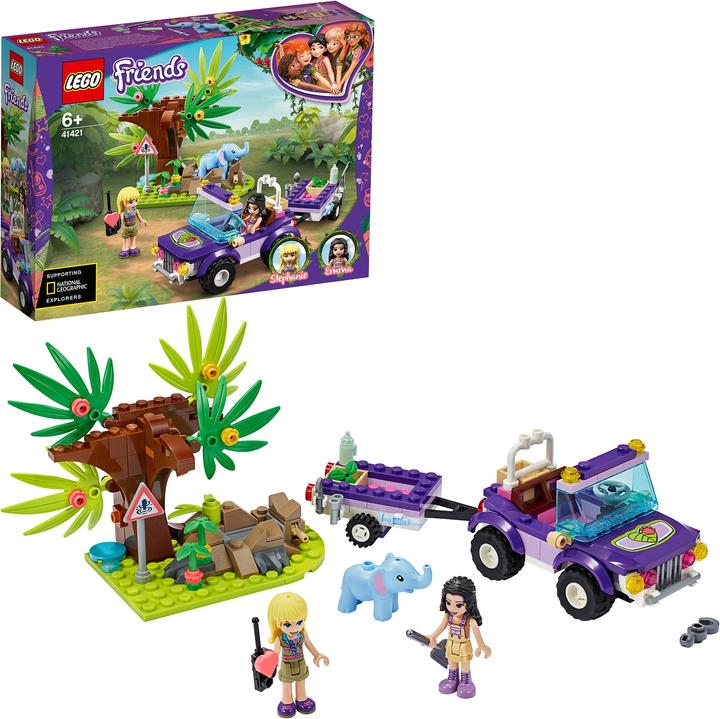 Image du produit LEGO Sauvetage du bébé éléphant avec le transporteur (41421, LEGO Friends)