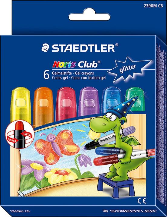 Actual product image Staedtler Noris Club Gel Crayons metallic 6pcs (Assorted colours, 6 x)