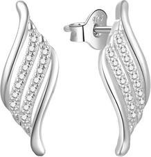 Produktbild Moiss Charming silver earrings with zircons E0002438 (L)