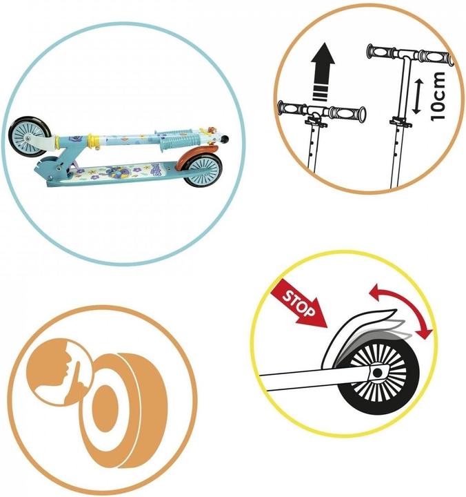 Actual product image Smoby Stitch 2W Foldable Scooter
