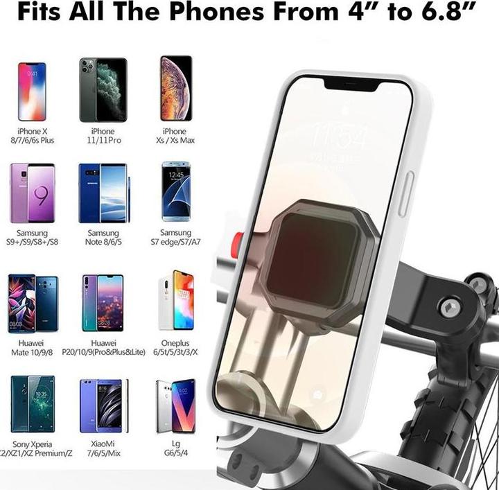 Produktbild PhoneLook Quick Lock Smartphone Halterung für Fahrrad und Motorbike mit Quick Release Funktion