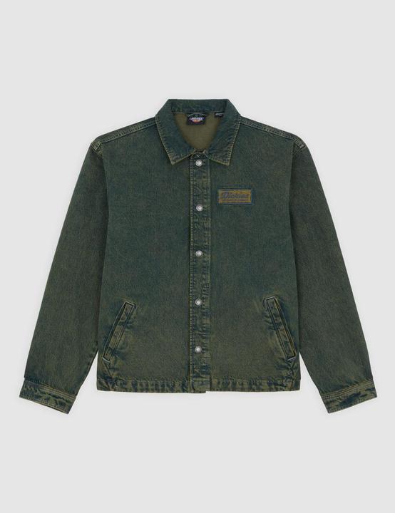 Actual product image Dickies Lewistown Denim Jacket Green Tone Fade (XS)