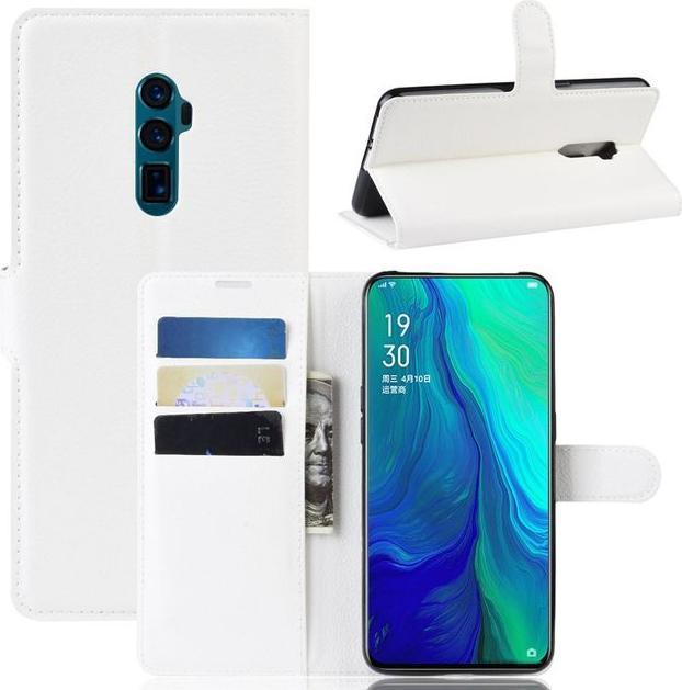 Actual product image MU Classic Litchi Leather Bookcover Series (Oppo Reno 10x Zoom, Oppo Reno 5G)
