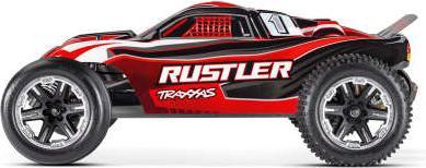 Image du produit Traxxas Rustler Rouge 1/10 2wd Stadium-Truck Rtr Brushed, Avec Batterie Et Chargeur USB-C 4 Ampères (RTR Prêt à fonctionner)