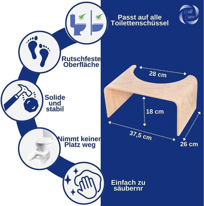 Produktbild Well Care Toilettenhocker
