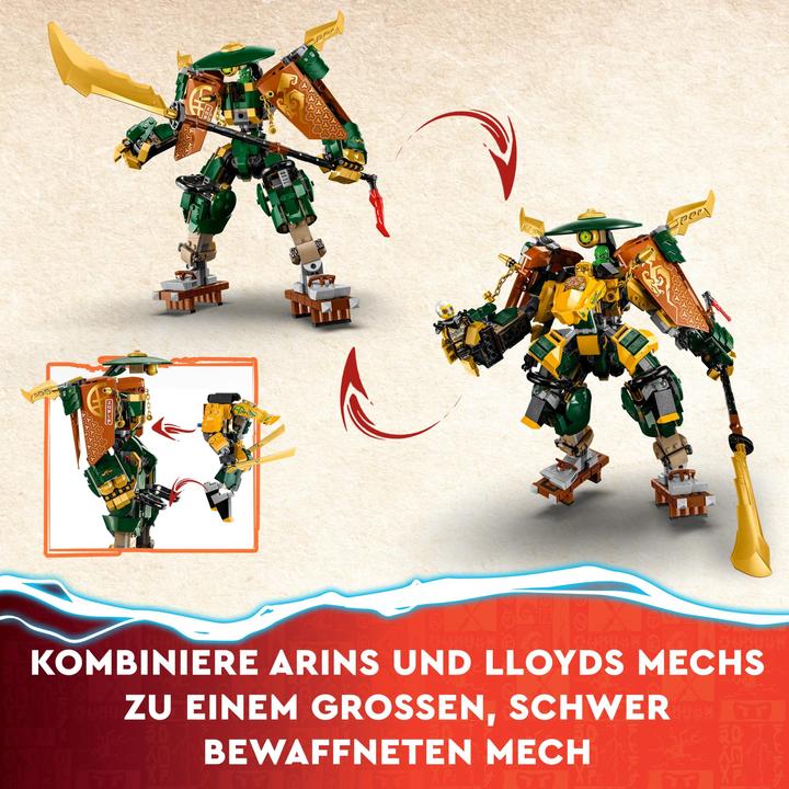 Produktbild LEGO Lloyds und Arins Training-Mechs (71794, LEGO Ninjago)
