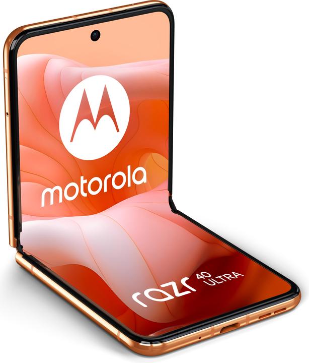 Produktbild Motorola Razr 40 Ultra (256 GB, Peach Fuzz, 6.90", SIM + eSIM, 12.58 Mpx, 5G)
