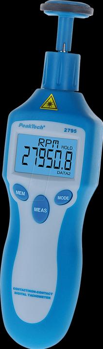 Immagine prodotto Peaktech Dispositivo di misurazione della velocità 2,5...99999 rpm 0,1 rpm ±0,05% ( 2795)