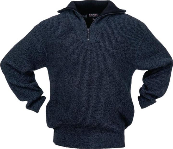 Produktbild Scheibler Pullover Grösse L schwarz/blau-meliert (L)