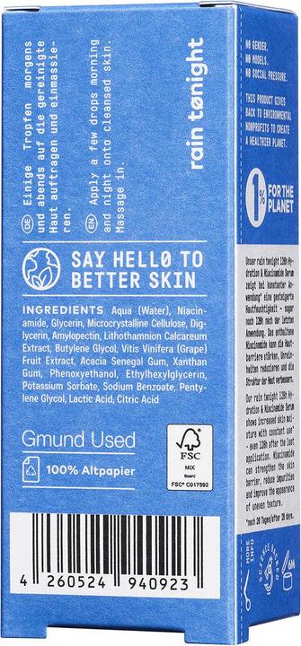 Image du produit Nø Cosmetics rain tønight 120h Sérum Hydratation & Niacinamide (20 ml)