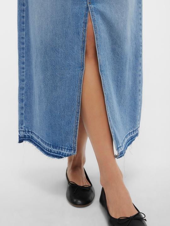 Actual product image Vero Moda VMZAYLA HR SLIT LONG DNM SKIRT LI3101 Denim Skirt (S)