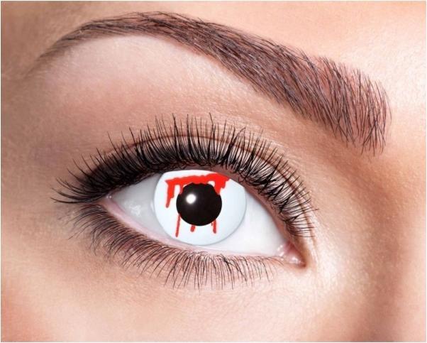 Actual product image Bach Optic Vampire contact lenses (Red, White)