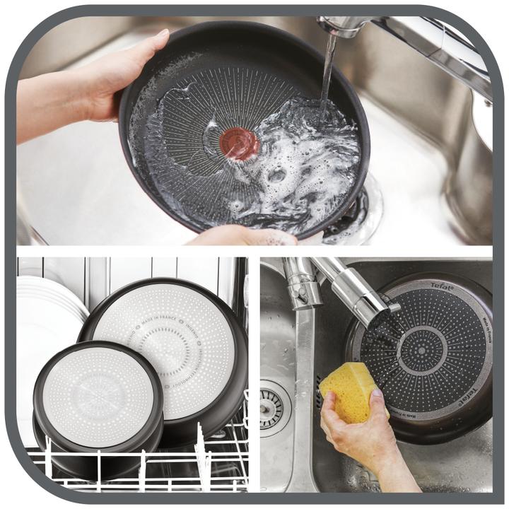 Immagine prodotto Tefal Ingenio Black Stone (28 cm, Set di pentole e padelle da cucina, Alluminio)