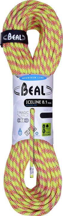 Produktbild Beal Ice Line 8.1 mm Golden Dry Halbseil (50 m)