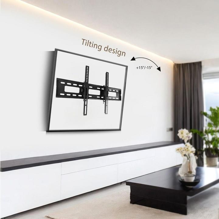 Immagine prodotto Maclean Supporto TV max VESA 600x400 32-90 80kg Regolazione dell'inclinazione +15°-15° MC-421 (Muro, 90", 80 kg)