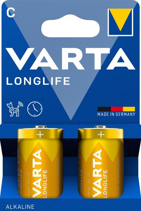 Immagine prodotto Varta VAR Longlife C confezione blister da 2 (2 pz., R14, 7600 mAh)