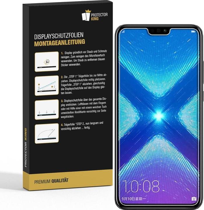 Produktbild Protectorking 6x Premium Displayschutzfolie 3D KLAR (6 Stück, Honor 8X)