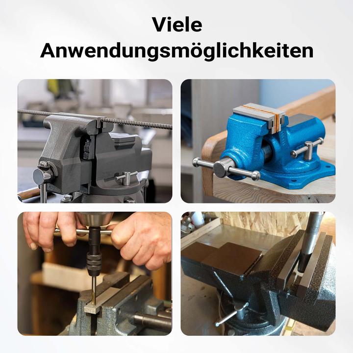 Image du produit Wiltec Étau 125mm Mâchoires Étau parallèle Étau de table (125 mm)