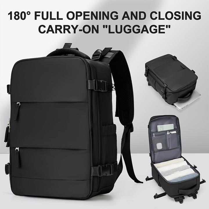 Only-Bags.Store Grossvolumiger Reiserucksack, Unisex-Mode-Tragegepäck mit 180°-Öffnung, geringes Gewicht, mehrere