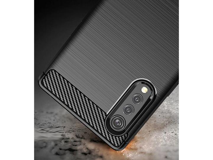 Actual product image Screenguard LG Velvet Hull Carbon Brushed Soft TPU (LG Velvet)