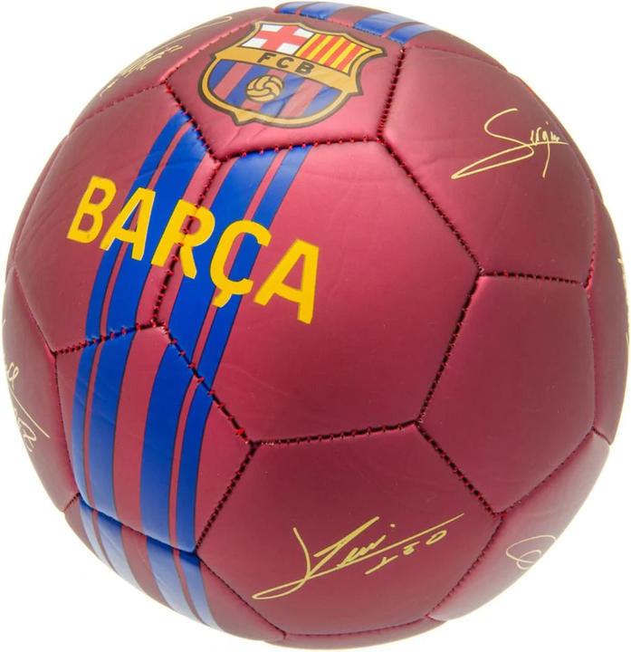 FC Barcelona Football Avec Signatures