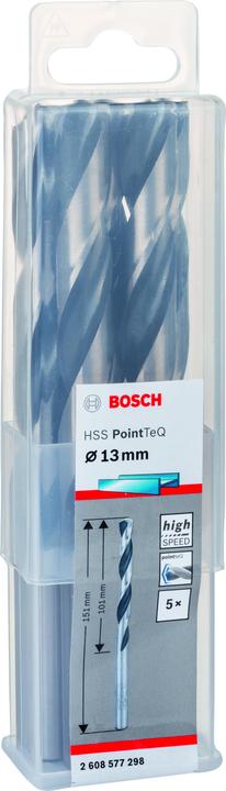 Actual product image Bosch Professional Zubehör Metal twist drill HSS PointTeQ, DIN 338, 13.0 mm, pack of 5 (13 mm)