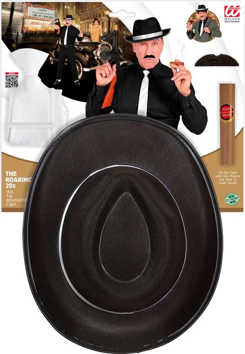 Image du produit Widmann DIE WILDEN 20er (Hut, Krawatte, Schnurrbart, Zigarre)