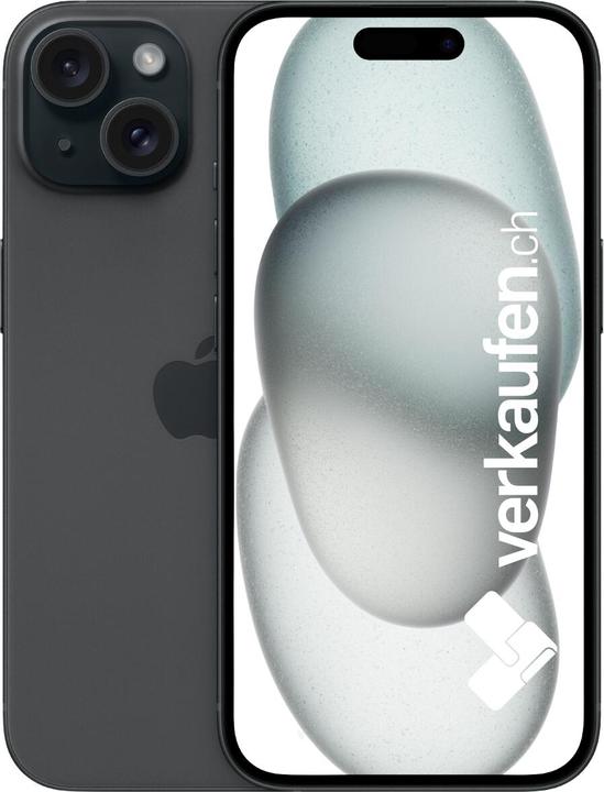 Image du produit verkaufen.ch iPhone 15 (256 Go, Noir, 6.10", 48 Mpx, SIM + eSIM, B / Très bon)