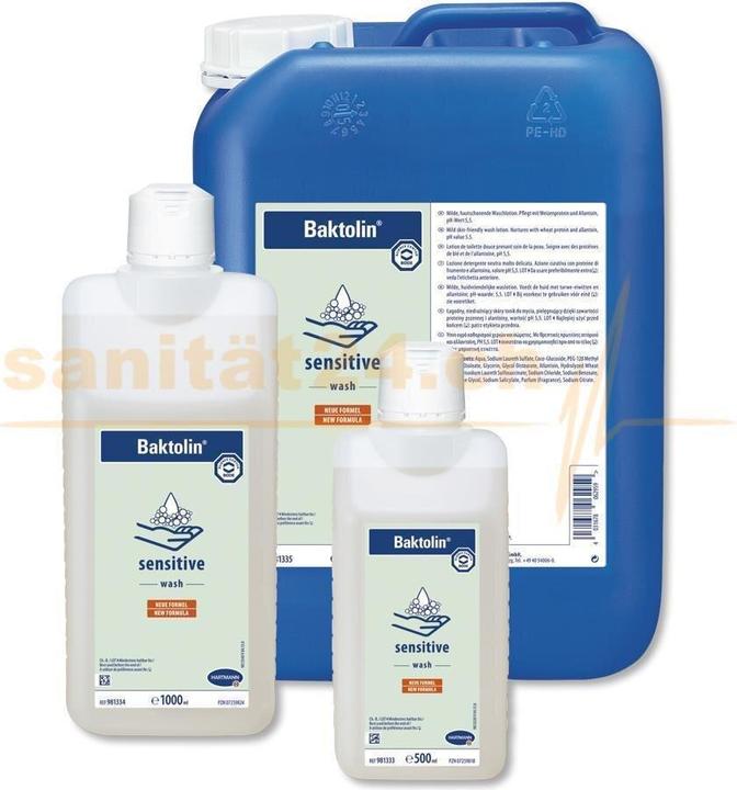 Actual product image Baktolin sensitive washing lotion Lot (Liquid soap, 500 ml)