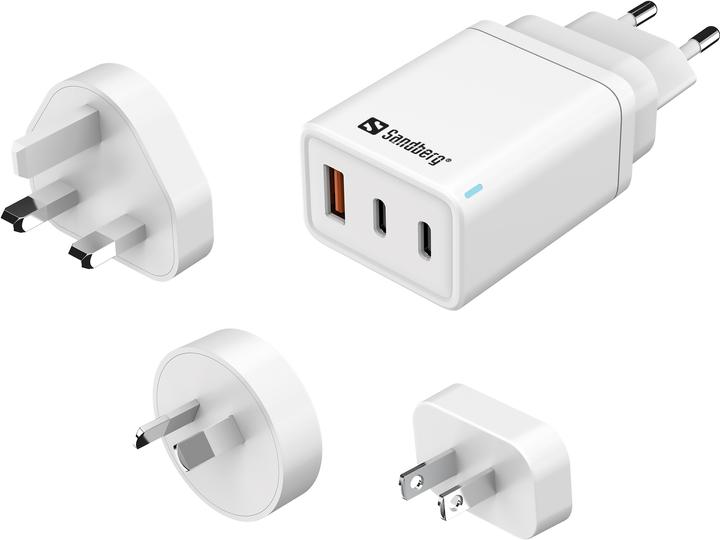 Produktbild Sandberg 3in1 TravelCharger USB-C/A 65W (65 W)