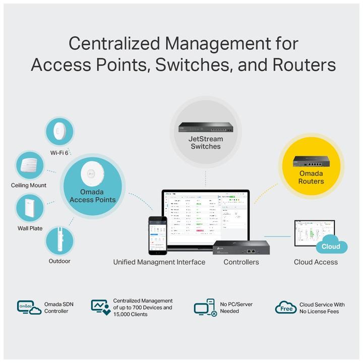 Actual product image TP-Link Omada OC300 (2 Ports)