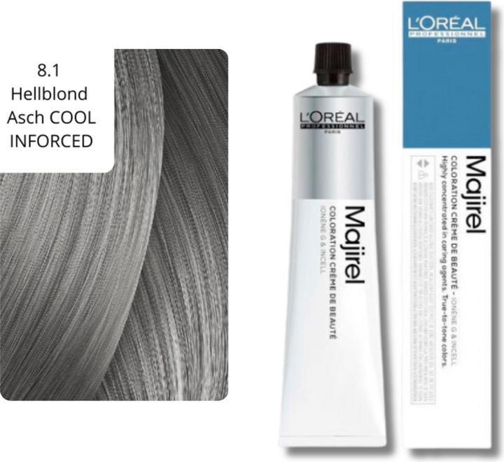 Actual product image L'Oréal Professionnel Majirel (8.1 Light blonde ash COOL INFORCED)