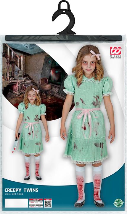 Image du produit Widmann Poupée tueuse Costume enfant Robe, ceinture, bas (140)