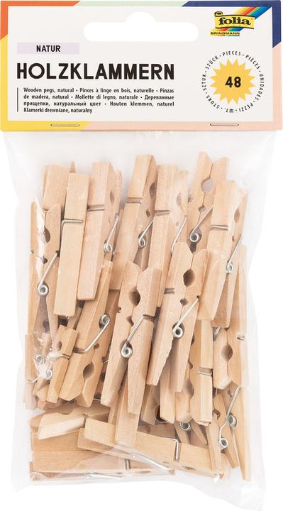 Immagine prodotto Folia Mollette in legno (48 x)
