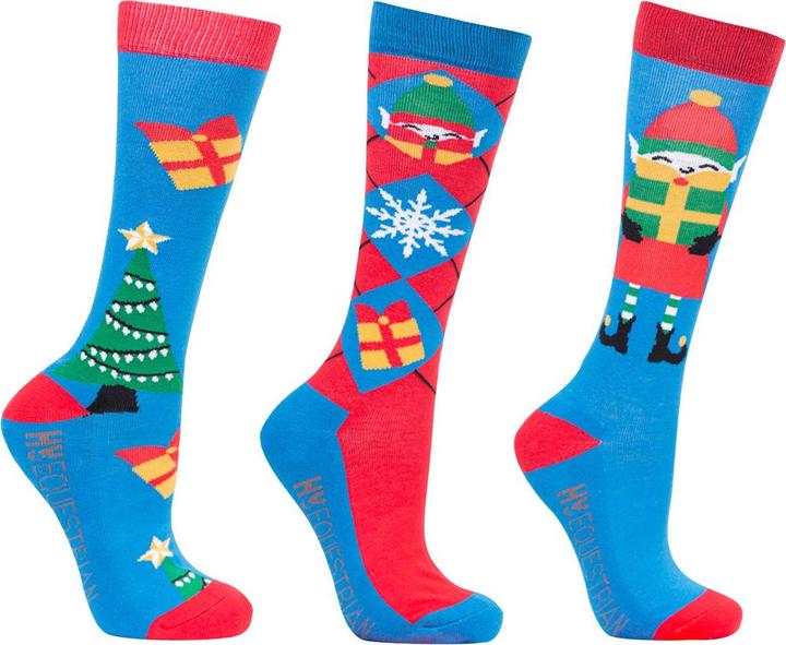 Produktbild Hy Jolly Elves Socken weihnachtliches Design(3erPack) (3er Pack, 37 - 42)