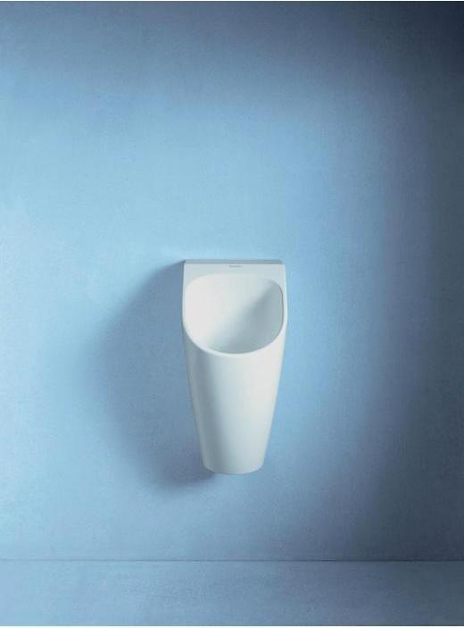 Actual product image Duravit Urinal ME by Starck DRY waterless, without fly HygieneGlaze white