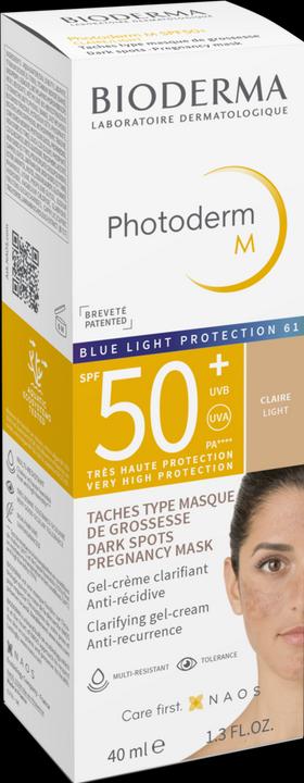 Produktbild Bioderma Photoderm M SPF50+ claire (Sonnencreme Gesicht, SPF 50, 40 ml, 66 g)