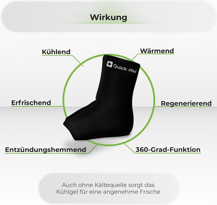 Actual product image Quick Aid Ankle cooling cuff (M)