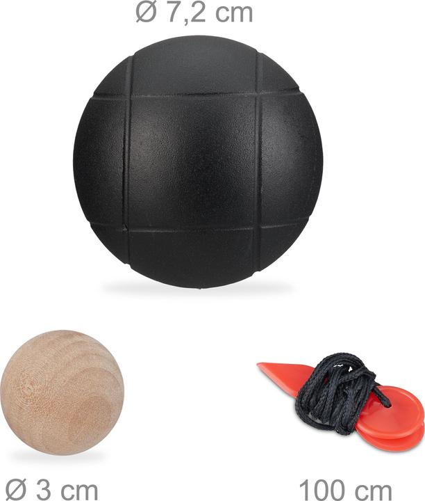 Image du produit Relaxdays Boules de jeu (8 x, 72 mm)