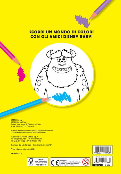 Immagine prodotto Disney Baby - Primo album da colorare - I colori (Italiano, Walt Disney)